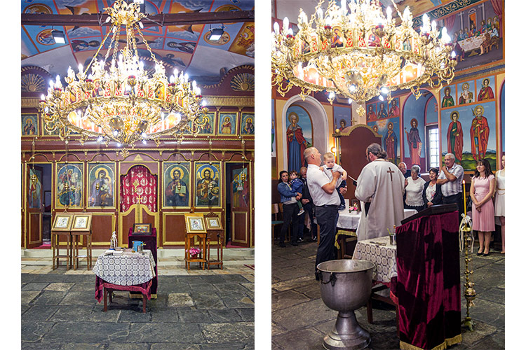 Кръщене в Белащински манастир Свети Георги Победоносец.