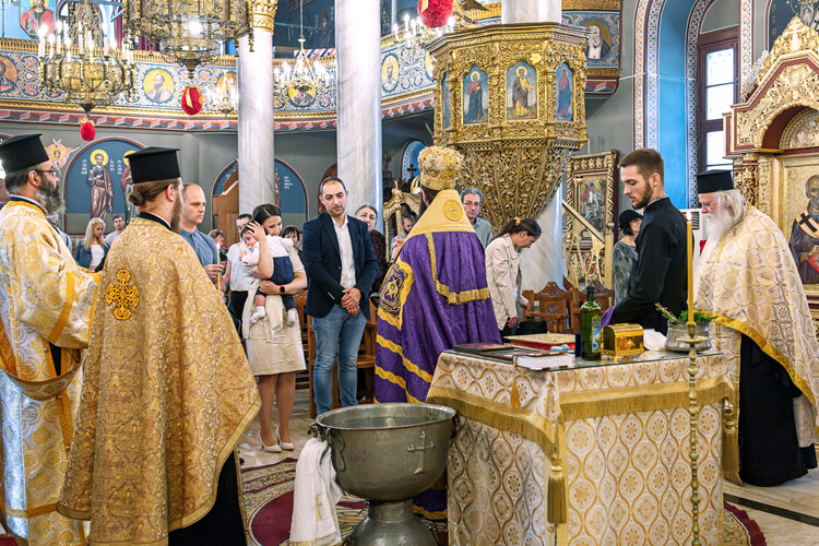 Кръщене в митрополитски храм "Света Марина", Пловдив.